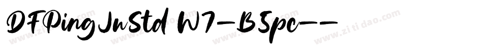 DFPingJuStd W7-B5pc-字体转换
